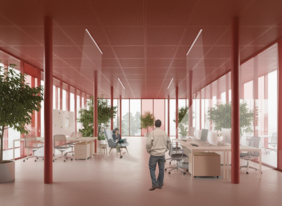 Innenperspektive Büro