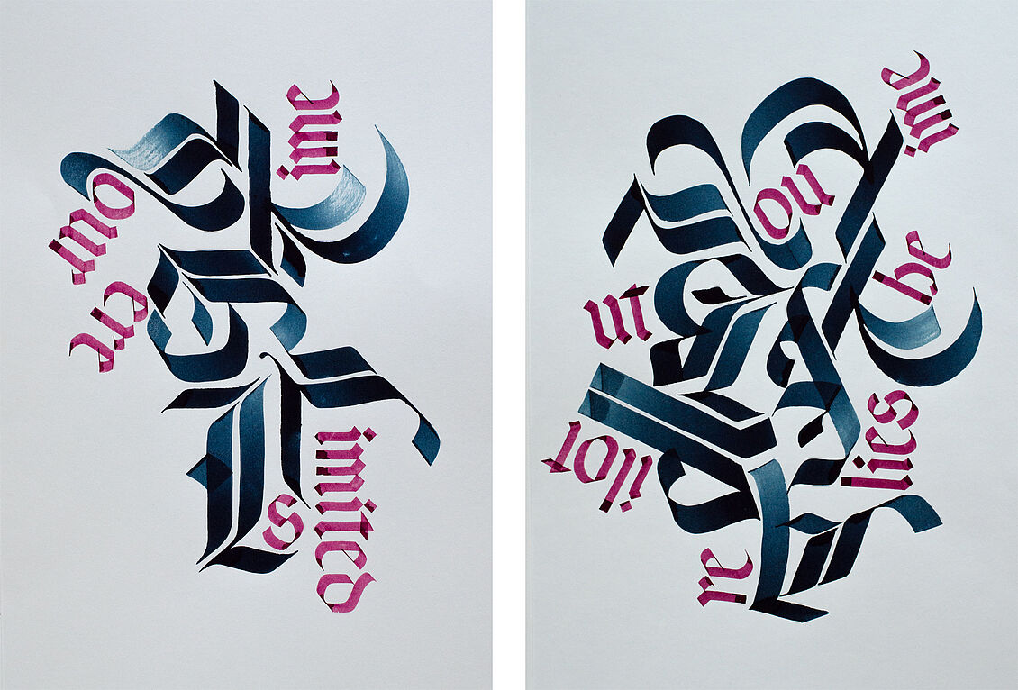 Cassandra Voigt: Kalligrafien: »Nimm dir Zeit.«