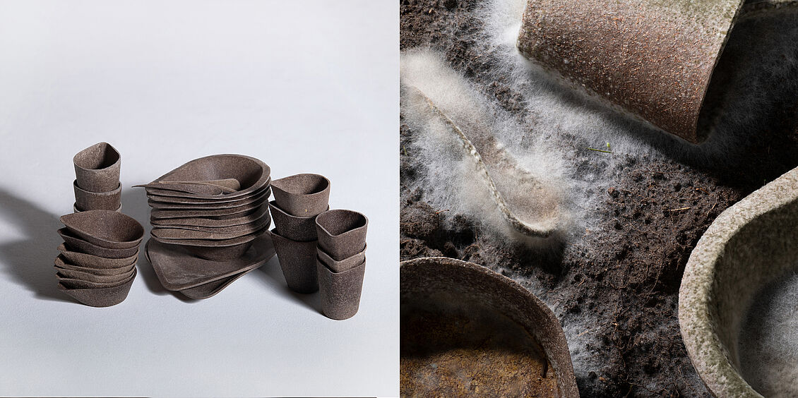 Isabelle Weniger: KURO – kompostierbare Einwegproduktserie 