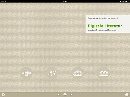 Mirko Leyh: Digitale Literatur – Ursprünge, Entwicklung und Gegenwart