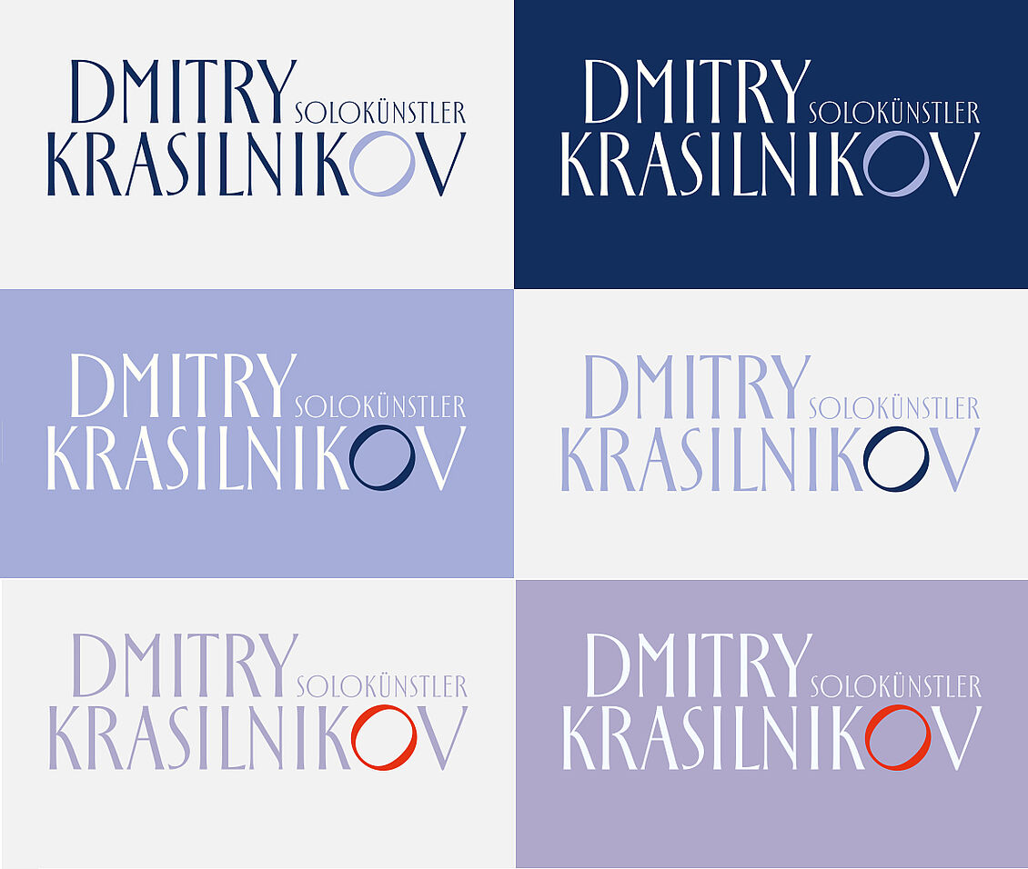 Luise Schulz: Corporate Design für den Pianisten Dmitry Krasilnikov