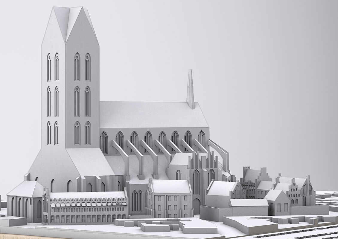 Studentengruppe: Taktiles Modell - Marienkirchhof Wismar