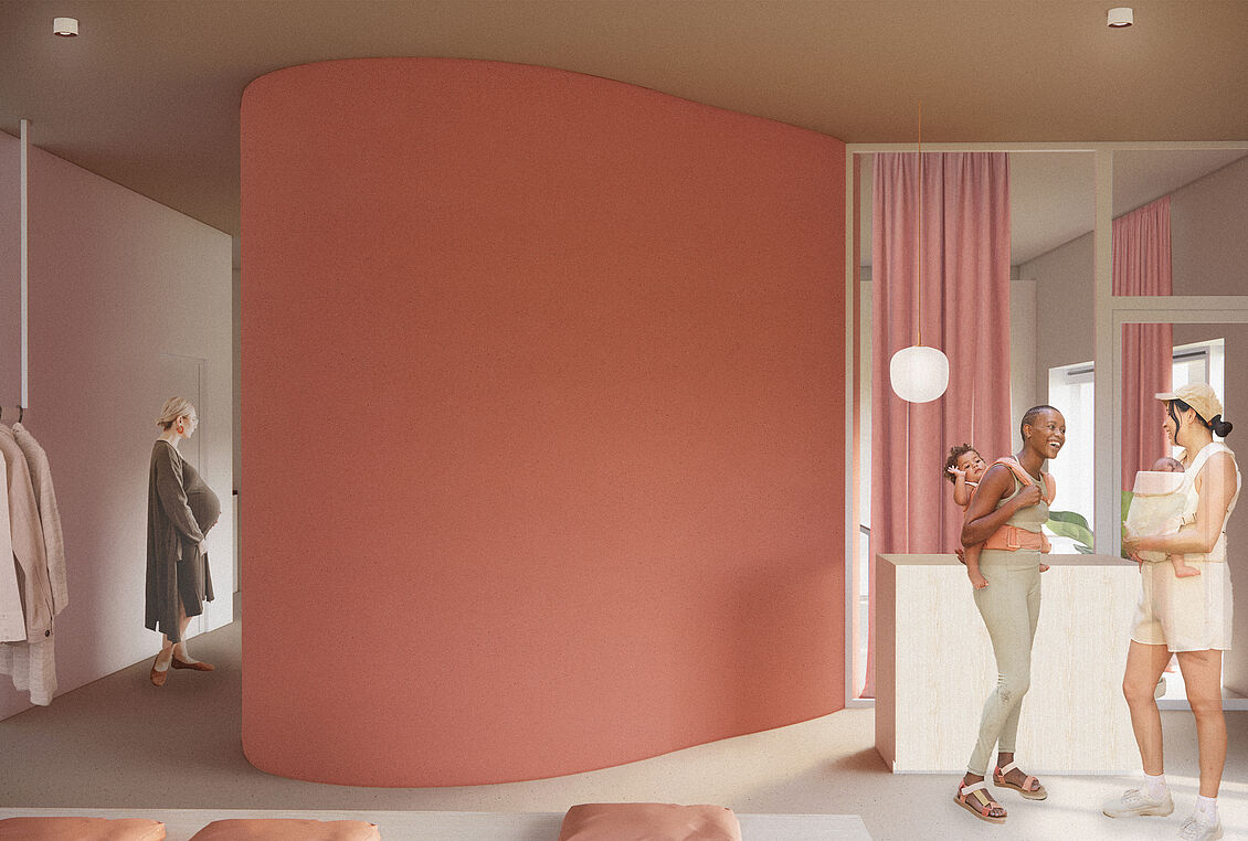 Seraphina Digeser: Innenraumkonzept für ein Geburtshaus 