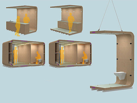 Masterstudiengang Architektur, Studierende: Integrale Gebäudetechnik | Multifunktions-Box Speicher