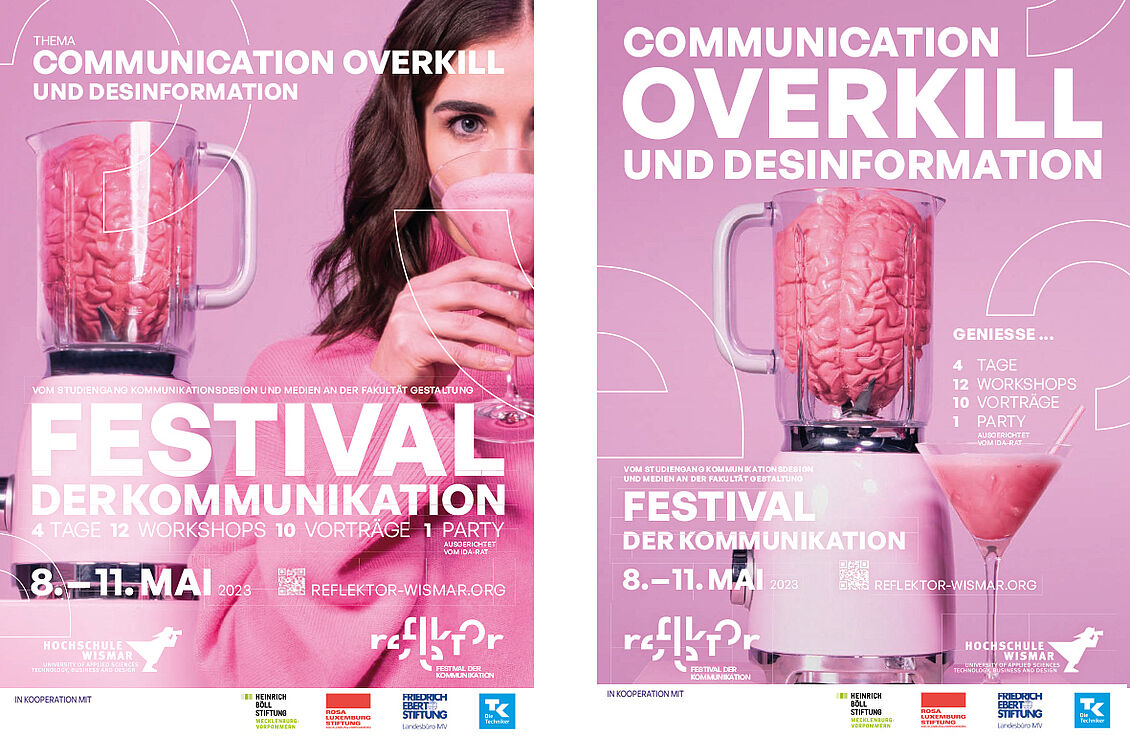 Johanna Hahn, Corinna Lukaszewicz, Toni Menck, Jorge Schatz, Sara Scholl, Luise Schulz, Marc Wolter : reflektor – Festival der Kommunikation | Bewerbung der 1.Veranstaltung